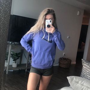 Nike purple cowl neck sweatshirt